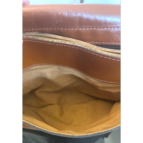 Patricia Nash Saddle Crossbody Leather Bag  London Heritage Collection Brown - Picture 11 of 15